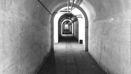 A tunnel made of concrete
