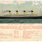 Postcard of the Titanic ship