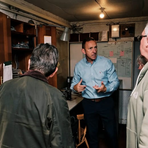 Cold War Bunker Man gives talk to visitors