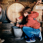 boy opens cask of cider