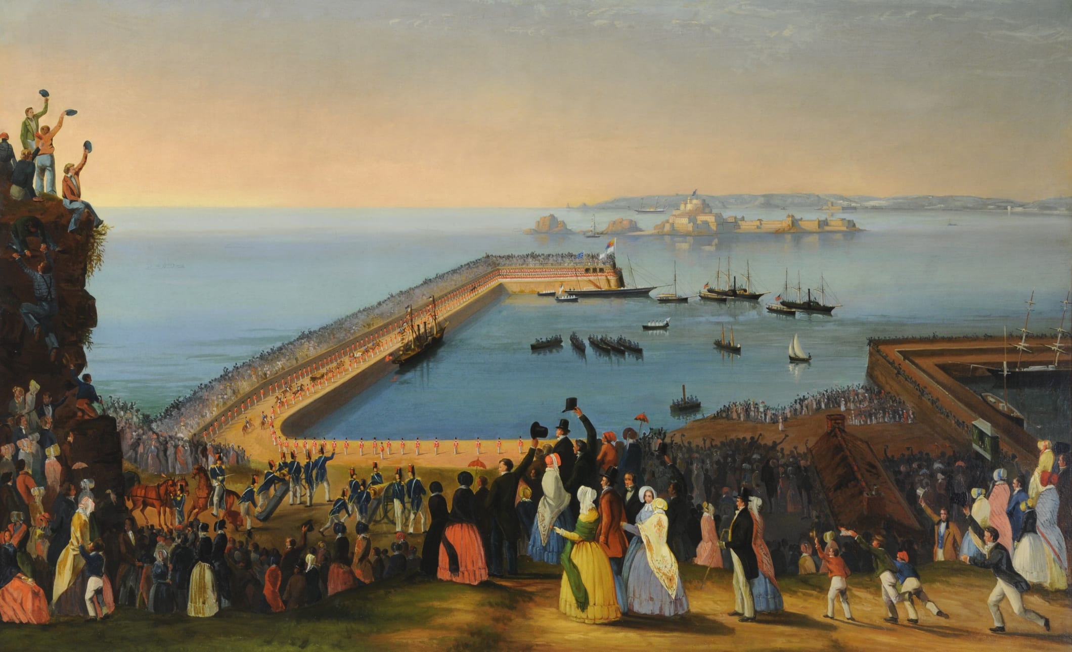 Painting of St Helier Harbour
