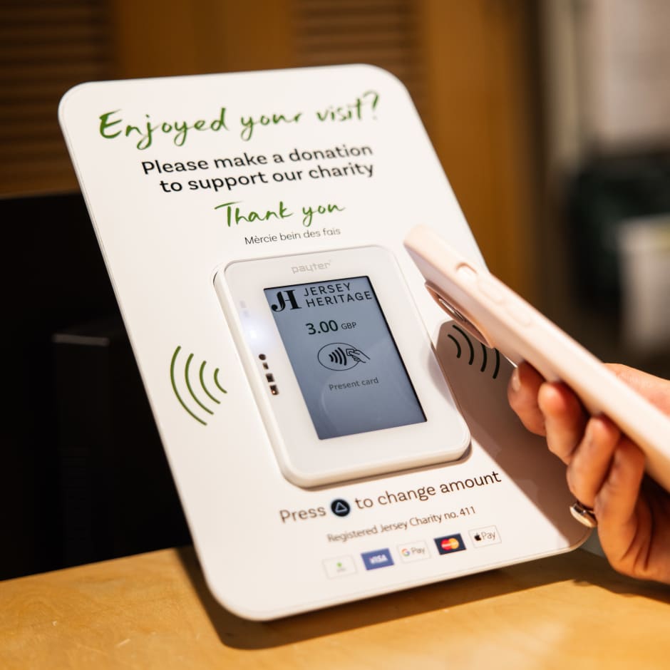Tap to donate machine