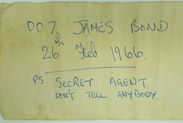Side one of the note