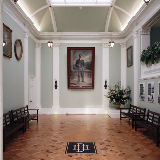A grand hallway