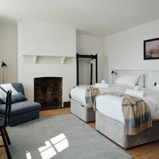 A twin bedroom