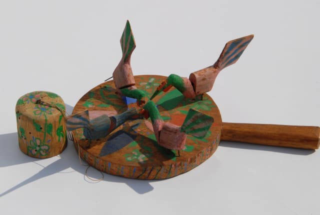 a wooden toy