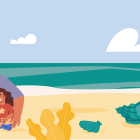 Family on a beach